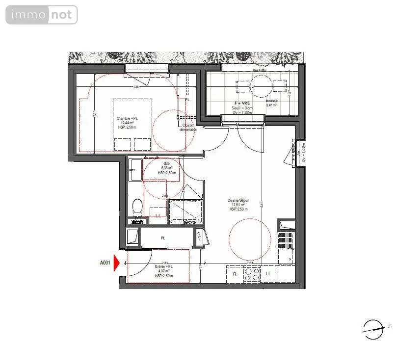 Appartement a vendre Chartres-de-Bretagne 35131 Ille-et-Vilaine 35 41 m2 2 pièces 199600 euros 2044 005