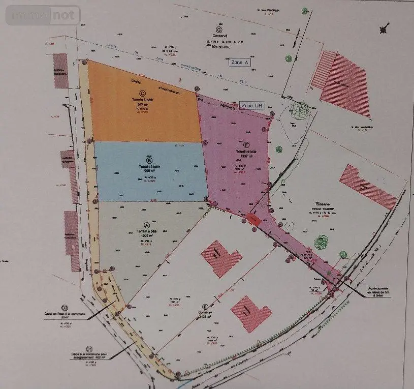 Terrain a batir a vendre Reuilly 27930 Eure 27 53000 euros 27061-1440 002