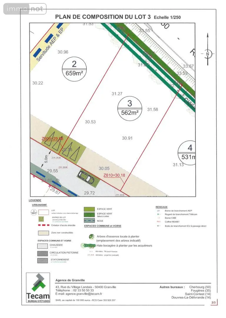 Terrain a batir a vendre Le Val-Saint-Père 50300 Manche 50 562 m2 71440 euros TAB633 002