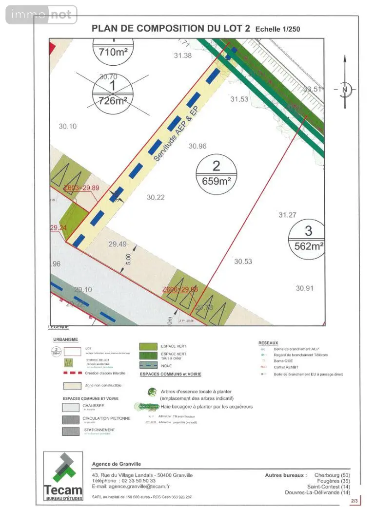 Terrain a batir a vendre Le Val-Saint-Père 50300 Manche 50 659 m2 83080 euros TAB635 002