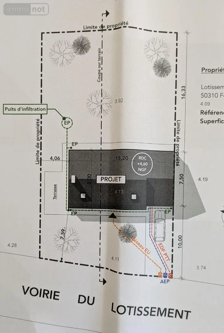 Terrain a batir a vendre Fontenay-sur-Mer 50310 Manche 50 629 m2 76372 euros 79 005