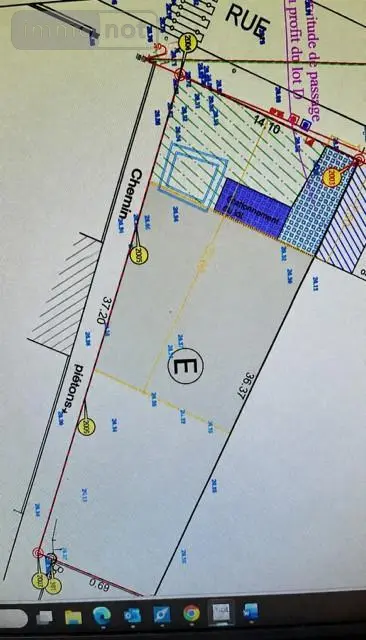 Terrain a batir a vendre Bouguenais 44340 Loire-Atlantique 44 95000 euros 44039-1816 002