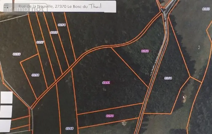 Terrains de loisirs bois etangs a vendre Le Bosc du Theil 27370 Eure 27 37000 euros 27061-1513 003