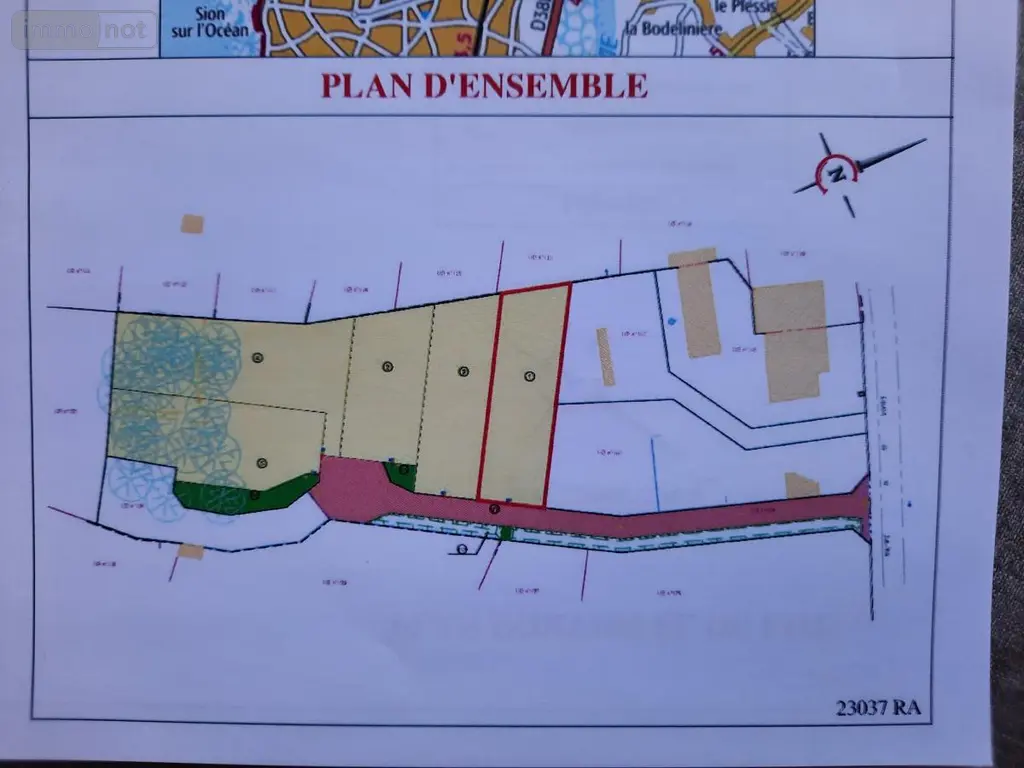 Terrain a batir a vendre Saint-Hilaire-de-Riez 85270 Vendée 85 126360 euros 85091-5155 005