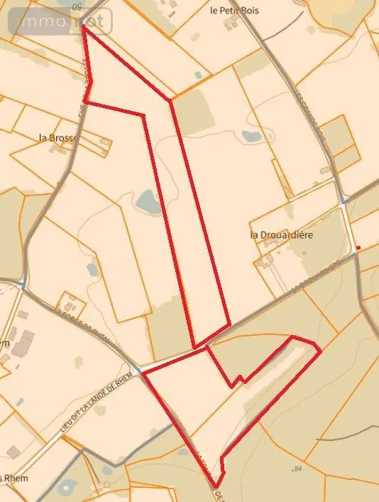 Terrains de loisirs bois etangs a vendre Cérans-Foulletourte 72330 Sarthe 72 39600 euros 72042-542 002