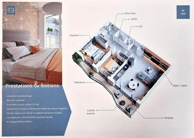 Appartement a vendre Le Mans 72000 Sarthe 72 78 m2 3 pièces 336000 euros 72006-572 005