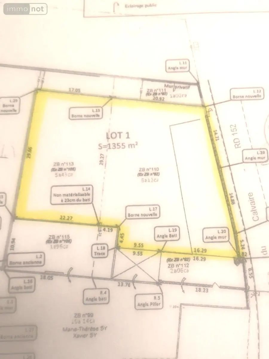 Terrain a batir a vendre Thun-Saint-Martin 59141 Nord 59 55500 euros 59084-1991 001