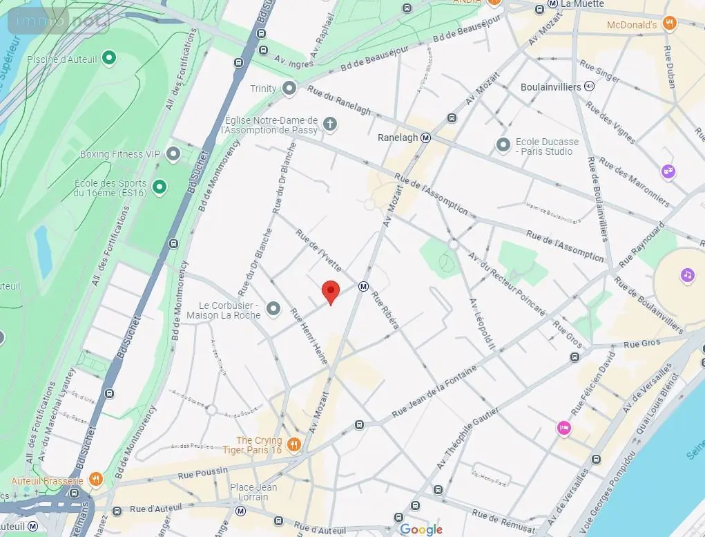 Appartement a vendre Paris 16e Arrondissement 75016 Paris 75 28 m2 1 pièce 350000 euros 92010-1370 004