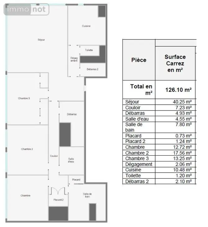 Appartement a vendre Tours 37000 Indre-et-Loire 37 125 m2 4 pièces 250000 euros 37008-2734 011