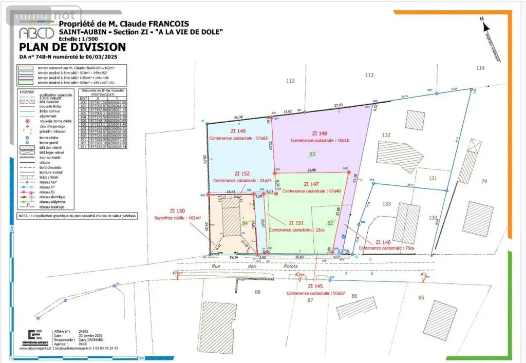 Terrain a batir a vendre Saint-Aubin 39410 Jura 39 45001 euros 39033-2408 001