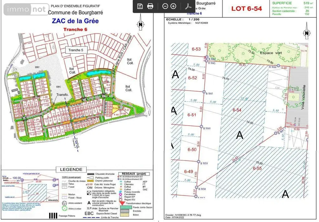 Terrain a batir a vendre Bourgbarré 35230 Ille-et-Vilaine 35 135000 euros 35024-1223 002
