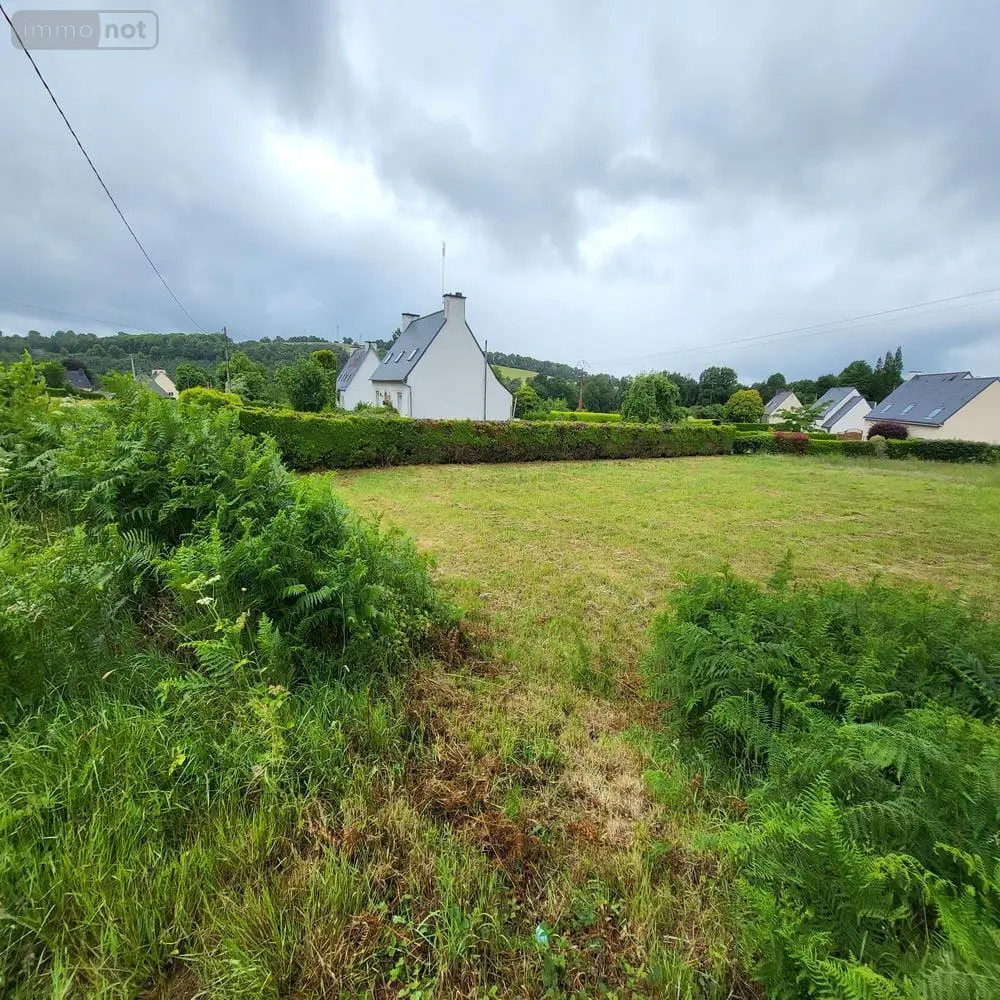 Terrain a batir a vendre Landeleau 29530 Finistère 29 16100 euros 29126-767 002