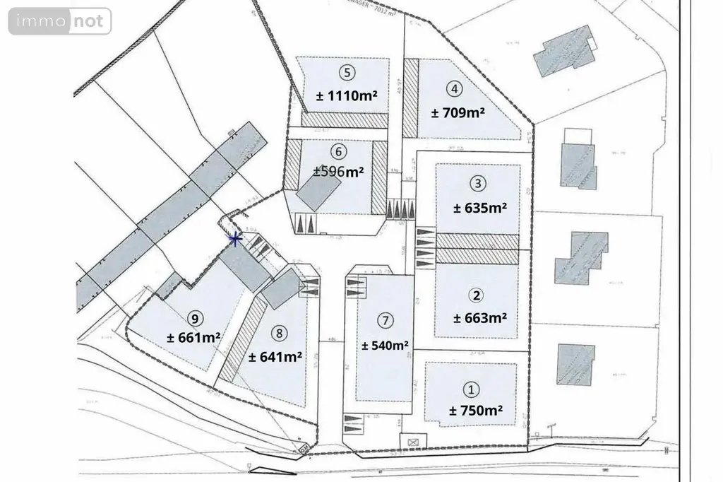Terrain a batir a vendre Quimper 29000 Finistère 29 540 m2 70200 euros 002-787 003