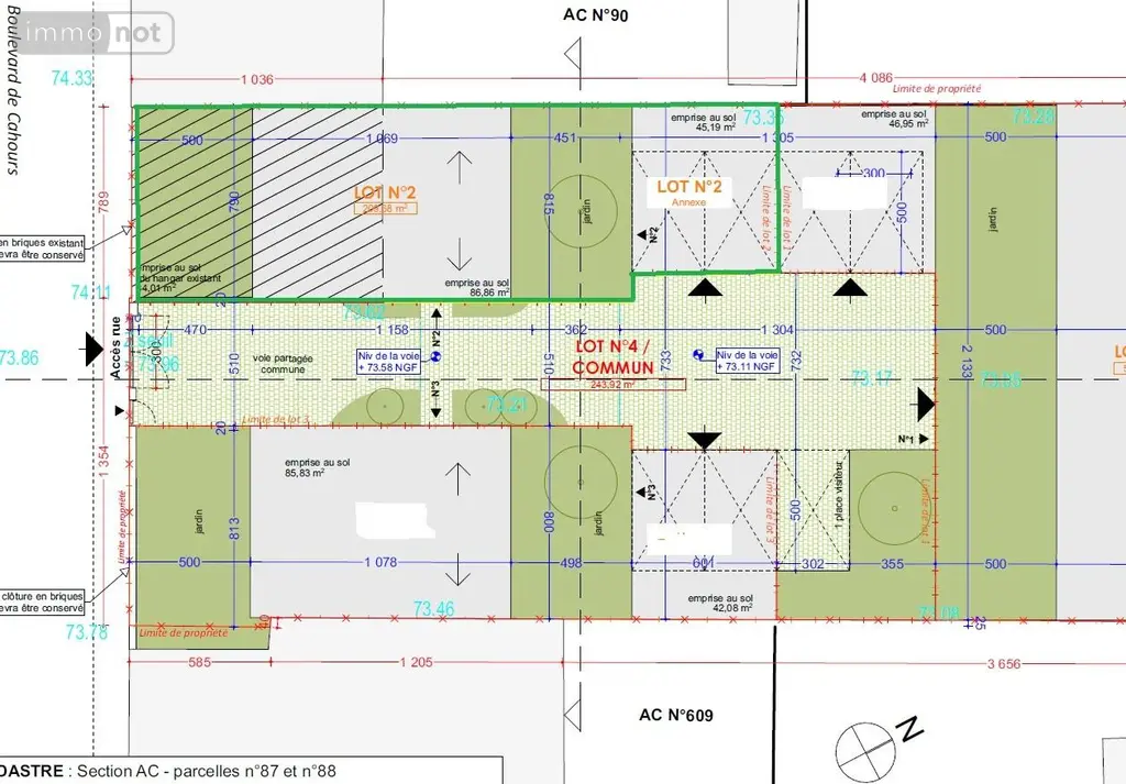 Terrain a batir a vendre Janzé 35150 Ille-et-Vilaine 35 131 m2 69000 euros 007-2556MY 002