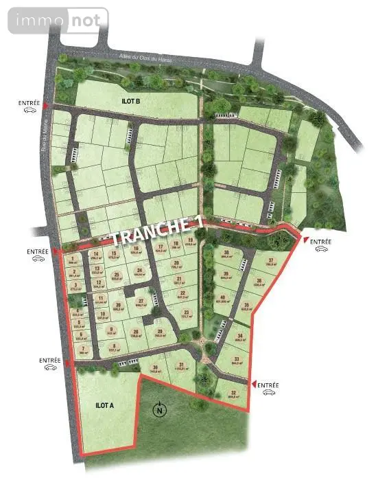 Terrain a batir a vendre Bonchamp-lès-Laval 53960 Mayenne 53 137 euros 53004-1158 003