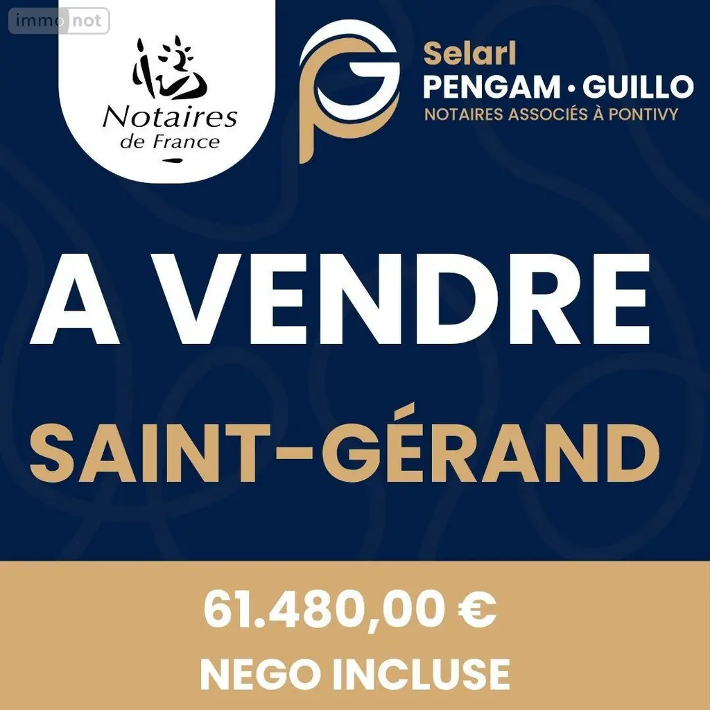 Maison a vendre Saint-Gérand-Croixanvec 56920 Morbihan 56 66 m2 3 pièces 61480 euros 56062-2231 002