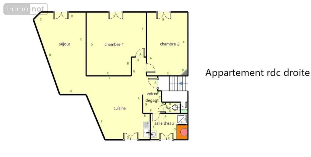 Appartement a vendre Montargis 45200 Loiret 45 65 m2 3 pièces 75600 euros 45050-1402 002