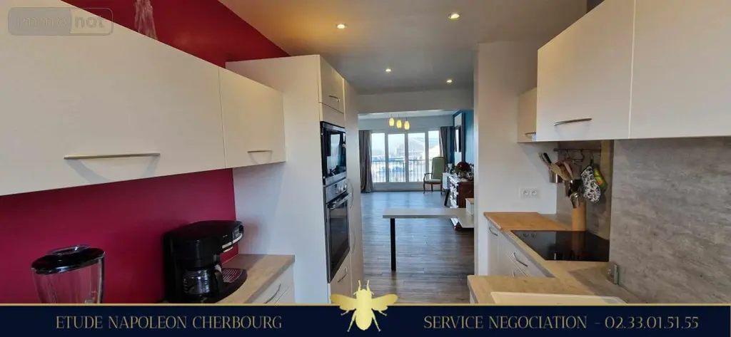 Appartement a vendre Cherbourg-en-Cotentin 50100 Manche 50 77 m2 3 pièces 289000 euros 50040-763 002