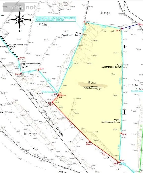 Terrain a batir a vendre Lieuran-Cabrières 34800 Hérault 34 130000 euros 34074-261 004