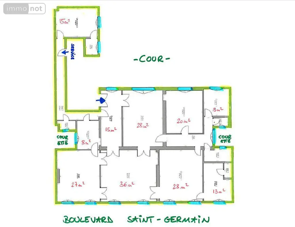 Appartement a vendre Paris 7e Arrondissement 75007 Paris 75 230 m2 6 pièces 3300000 euros 75022-924 022
