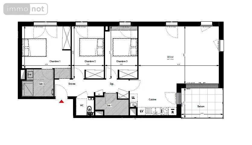 Appartement a vendre Ploemeur 56270 Morbihan 56 86 m2 4 pièces 465750 euros 56098-74 012