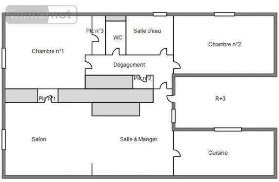 Appartement a vendre Angers 49100 Maine-et-Loire 49 68 m2 3 pièces 194250 euros 49004-1708 003