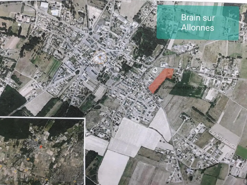 Terrain a batir a vendre Brain-sur-Allonnes 49650 Maine-et-Loire 49 35616 euros 49076-290 002