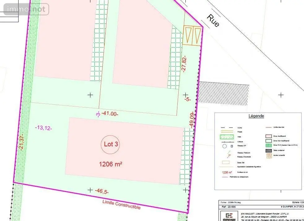 Terrain a batir a vendre Plozévet 29710 Finistère 29 60495 euros 29021-2063 002