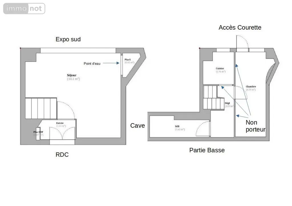 Appartement a vendre Paris 3e Arrondissement 75003 Paris 75 30 m2 2 pièces 300000 euros 75038-87 008