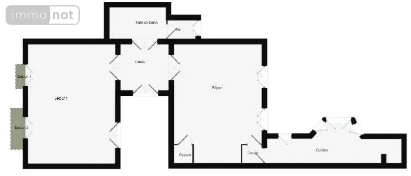 Appartement a vendre Angers 49100 Maine-et-Loire 49 82 m2 2 pièces 231000 euros 49004-1736 008