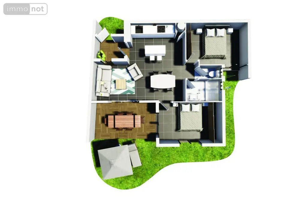 Appartement a vendre Saint-Paul 97460 La Réunion 974 59 m2 434880 euros 97409-310 006