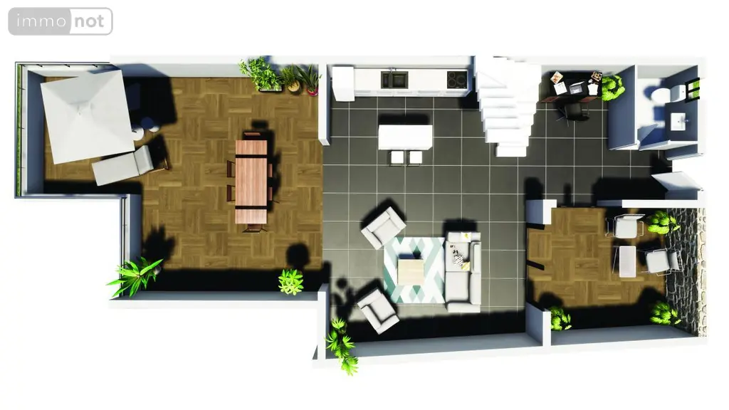 Appartement a vendre Saint-Paul 97460 La Réunion 974 59 m2 434880 euros 97409-310 007