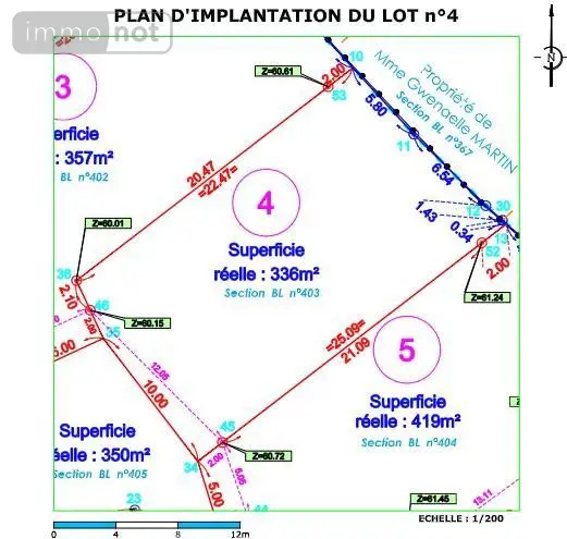 Terrain a batir a vendre Landerneau 29800 Finistère 29 98320 euros 29038-1714 002