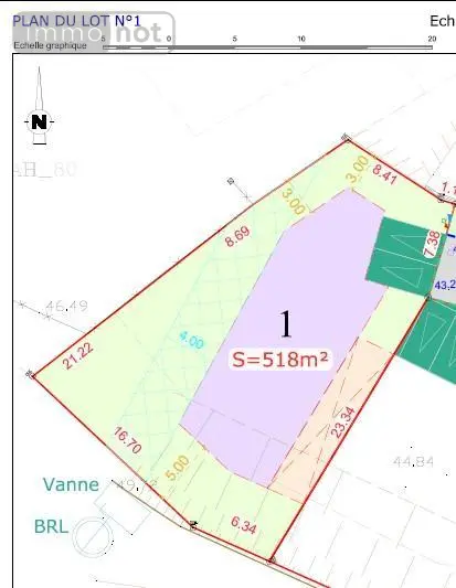 Terrain a batir a vendre Canet 34800 Hérault 34 139000 euros 34074-235 002