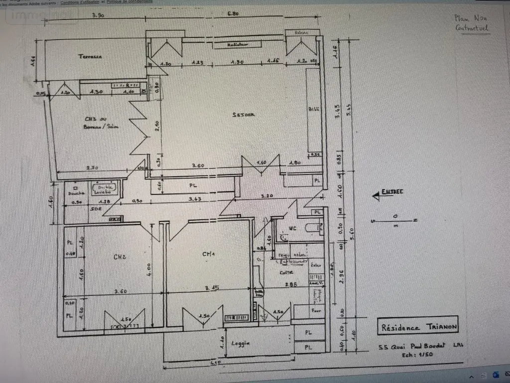 Location appartement Laval 53000 Mayenne 53 105 m2 1072 euros 53003-L12 016