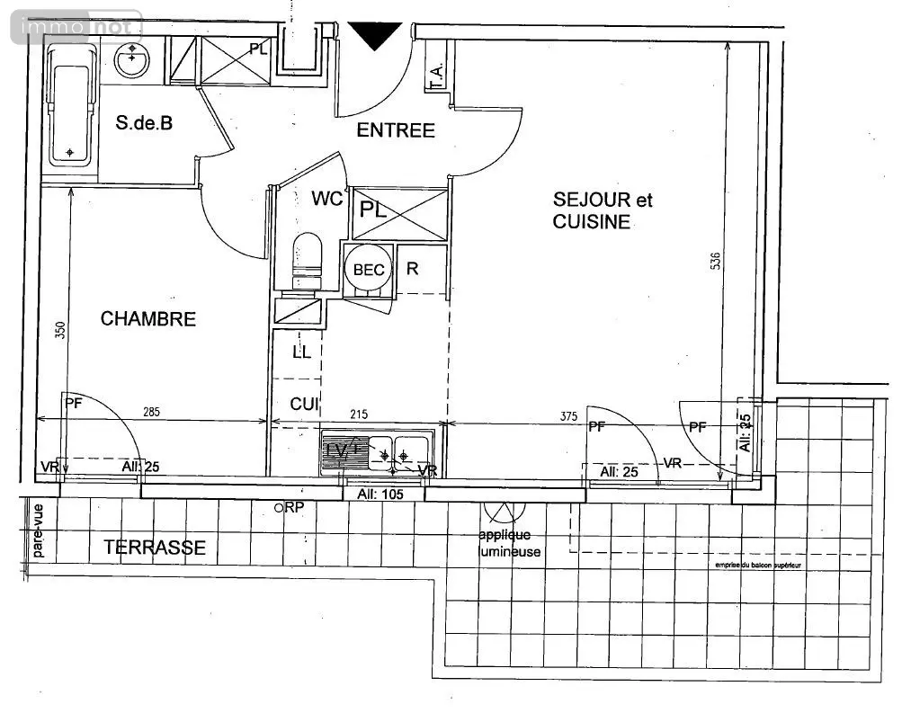 Appartement a vendre Aubervilliers 93300 Seine-Saint-Denis 93 45 m2 2 pièces 346500 euros 1768-47 003