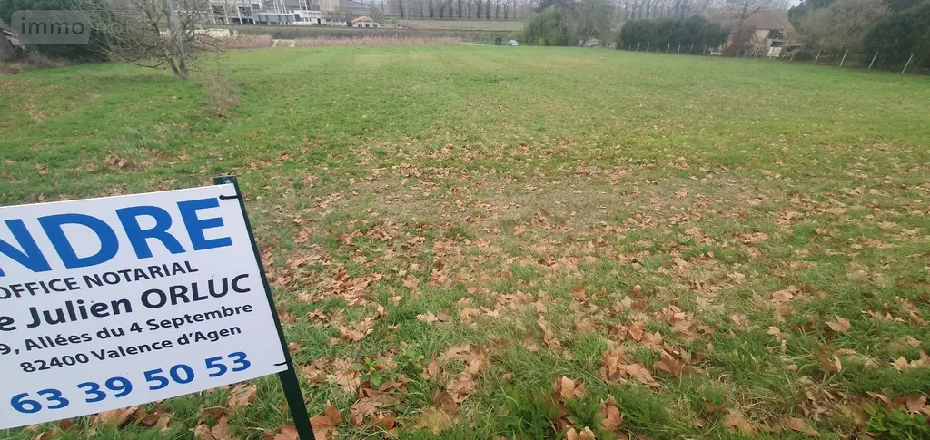Terrain a batir a vendre Malause 82200 Tarn-et-Garonne 82 2600 m2 39000 euros 1467 002