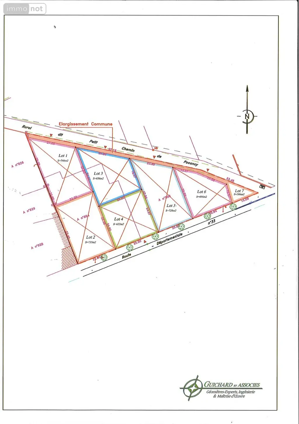 Terrain a batir a vendre Thibie 51510 Marne 51 36720 euros TERRAIN A BATIR A THIBIE (MARNE) LOT 6 002
