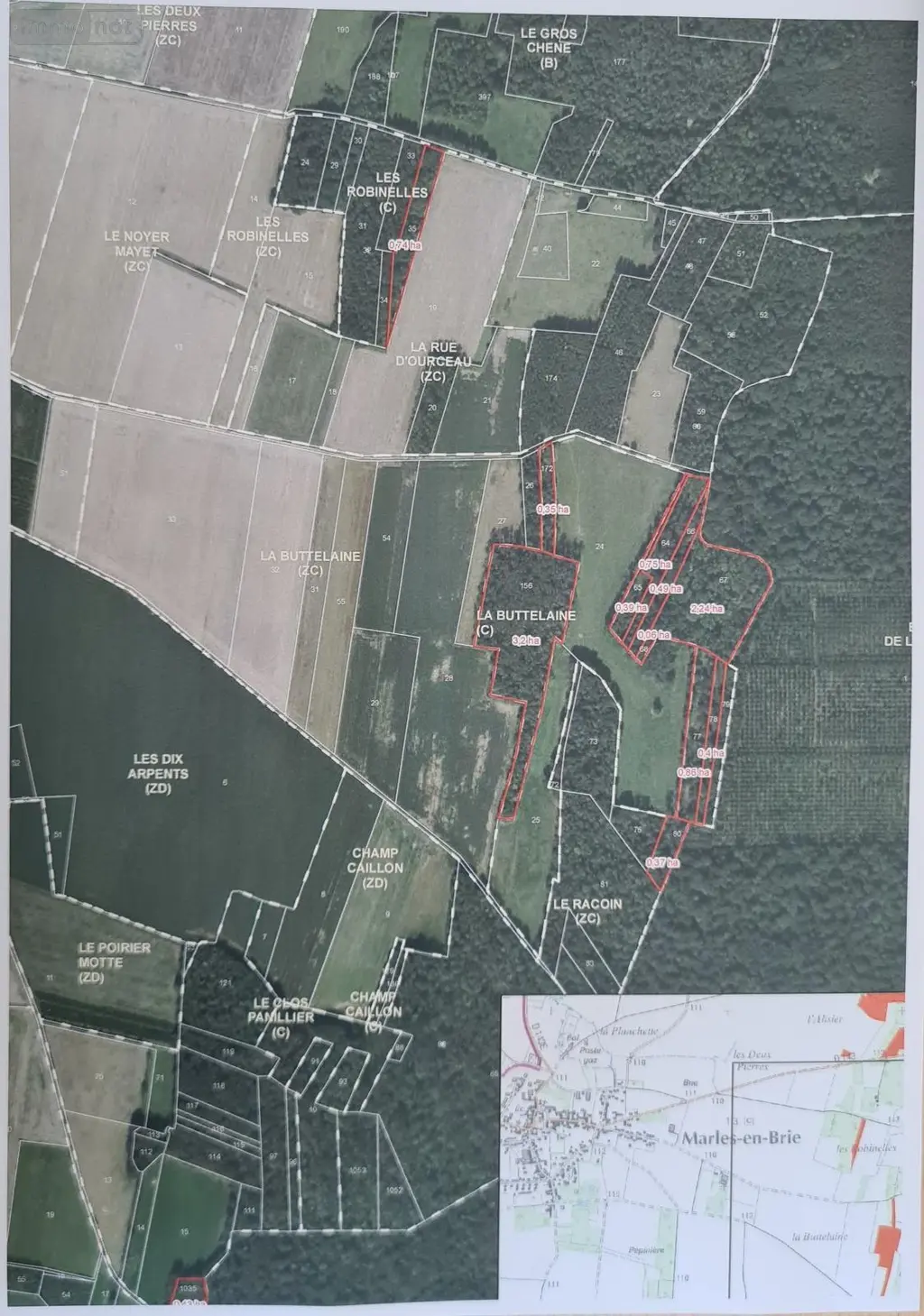 Terrains de loisirs bois etangs a vendre Marles-en-Brie 77610 Seine-et-Marne 77 590000 euros 110585 003