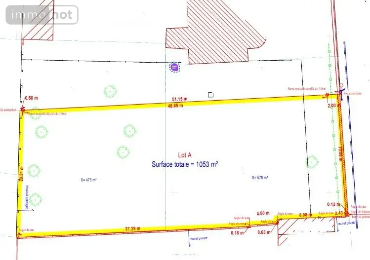 Terrain a batir a vendre Lumbres 62380 Pas-de-Calais 62 65000 euros ML0011 002