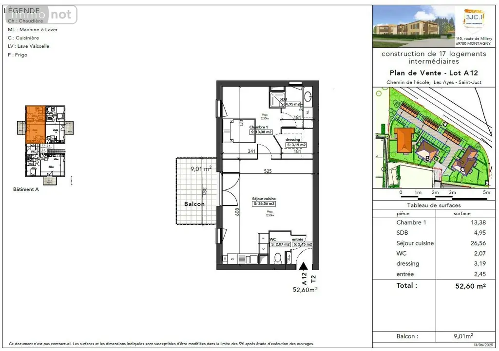 Appartement a vendre Bourg-en-Bresse 01000 Ain 01 65 m2 3 pièces 213500 euros achat_appartement_com_01053_01000 004