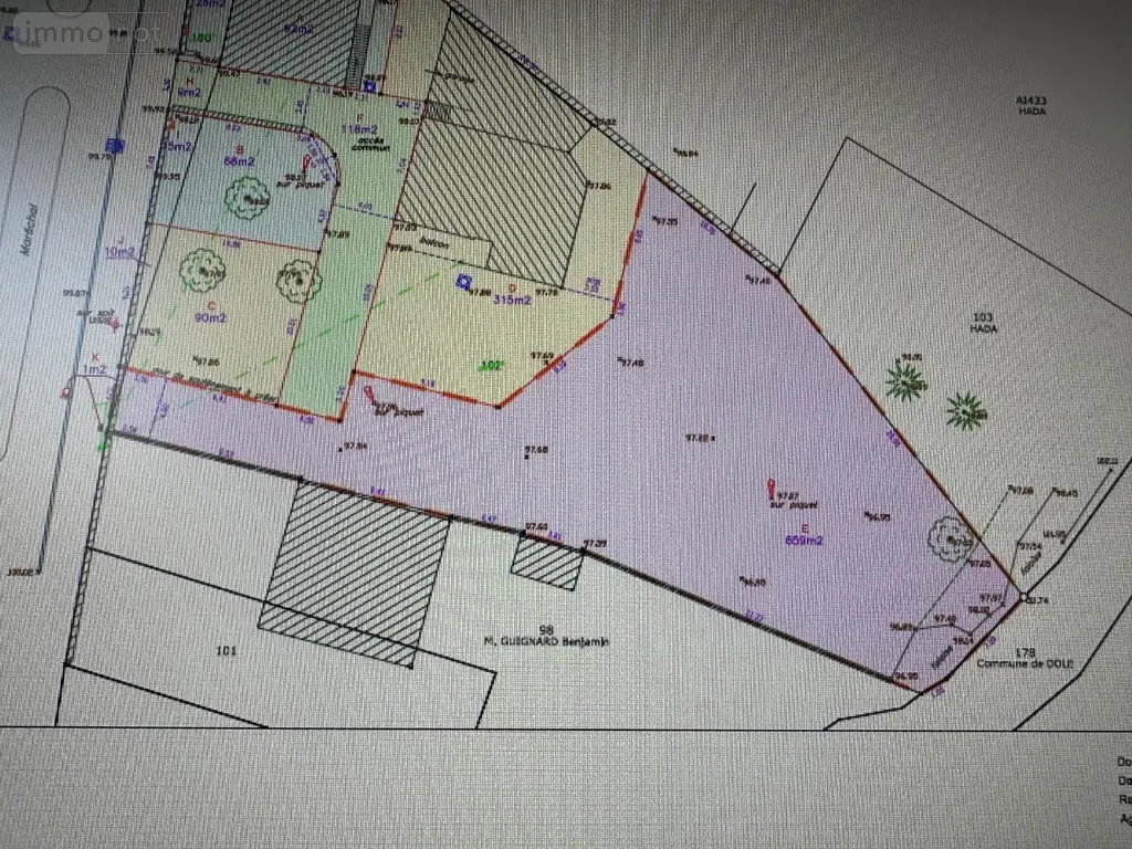 Terrain a batir a vendre Dole 39100 Jura 39 500 m2 46000 euros A202600097 003