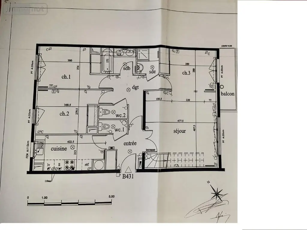 Appartement a vendre Puteaux 92800 Hauts-de-Seine 92 82 m2 4 pièces 899000 euros PUTEAUX 002