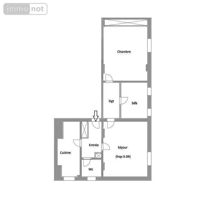 Appartement a vendre Boulogne-Billancourt 92100 Hauts-de-Seine 92 45 m2 2 pièces 309160 euros 2 P GEORGES SOREL BOULOGNE 010
