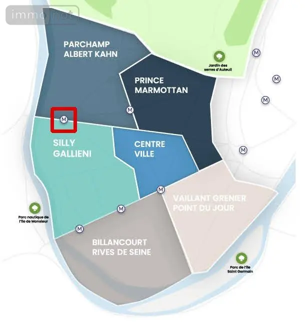 Appartement a vendre Boulogne-Billancourt 92100 Hauts-de-Seine 92 158 m2 7 pièces 1270000 euros KAHN51 013