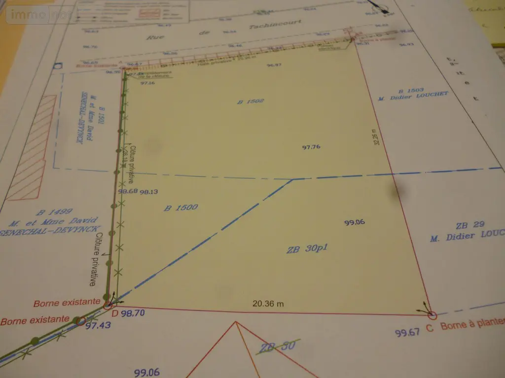 Terrain a batir a vendre Saint-Michel-sur-Ternoise 62130 Pas-de-Calais 62 42400 euros 1/602 001