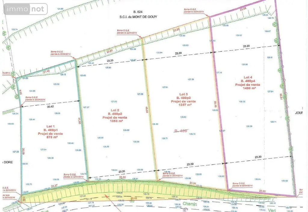 Terrain a batir a vendre Gouy-en-Ternois 62127 Pas-de-Calais 62 32160 euros 2020 001
