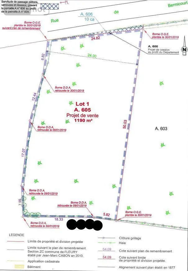 Terrain a batir a vendre Fleury 62134 Pas-de-Calais 62 32160 euros 2056 003