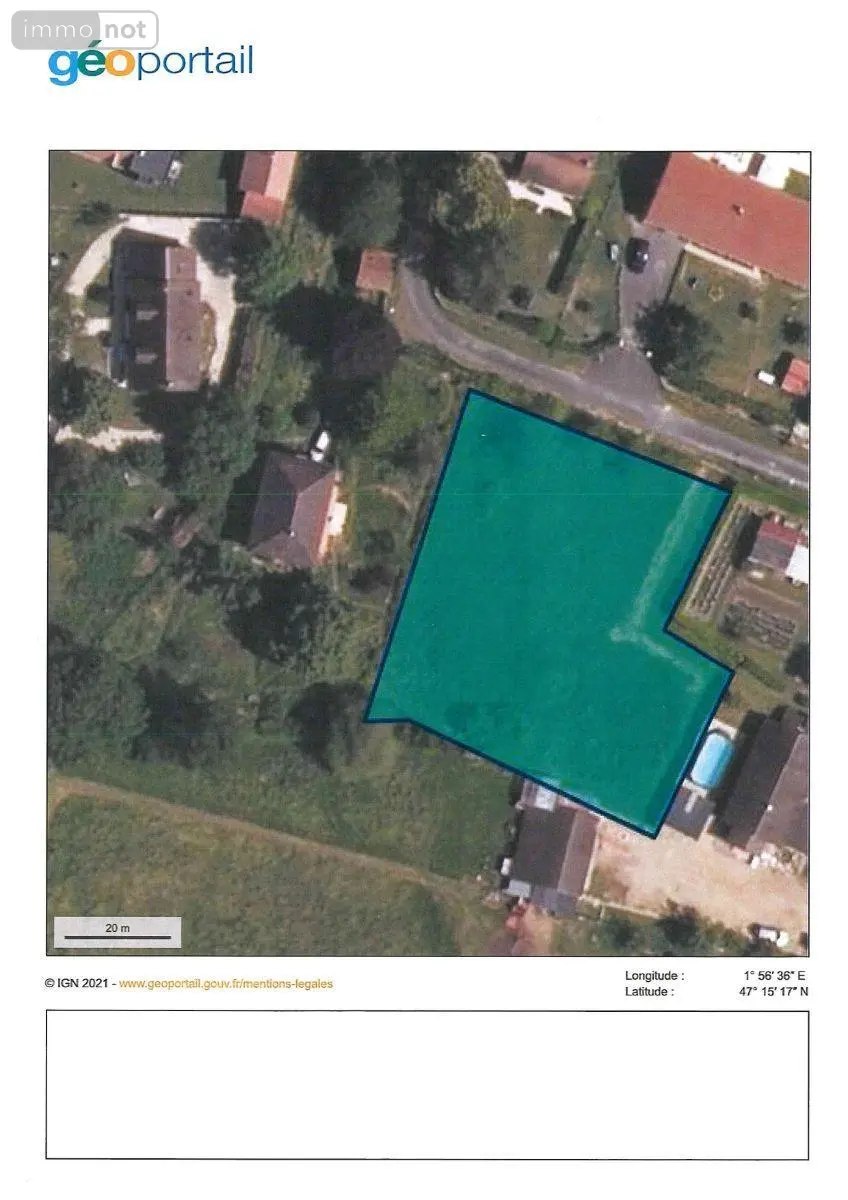 Terrain a batir a vendre Thénioux 18100 Cher 18 1730 m2 24932 euros 142330M 003