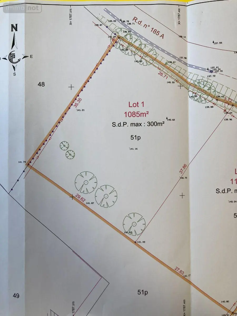 Terrain a batir a vendre Montceaux-lès-Vaudes 10260 Aube 10 300 m2 28500 euros 1036102/6050 003